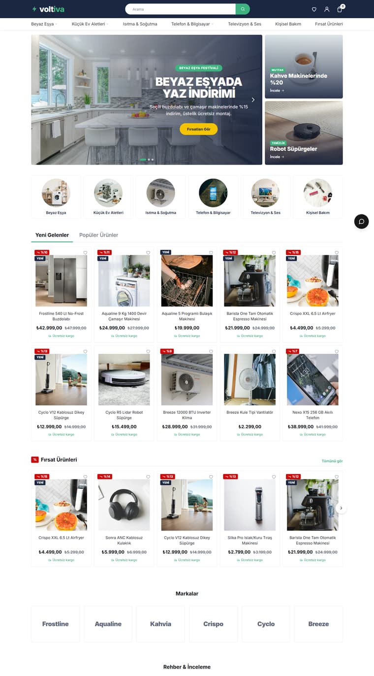 Elektronik / Beyaz Eşya teması önizlemesi